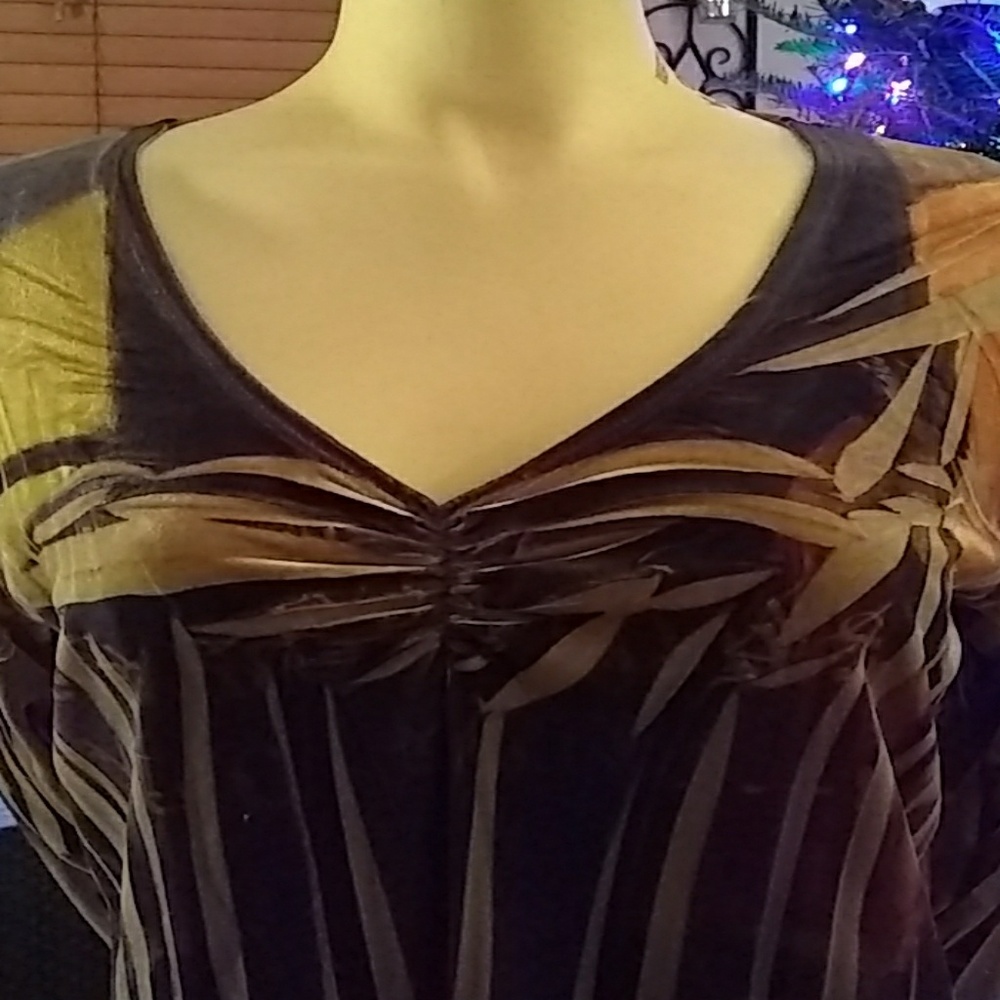Velvet V Neck Top